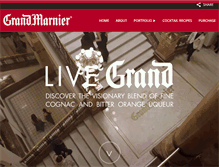 Tablet Screenshot of grand-marnier.com